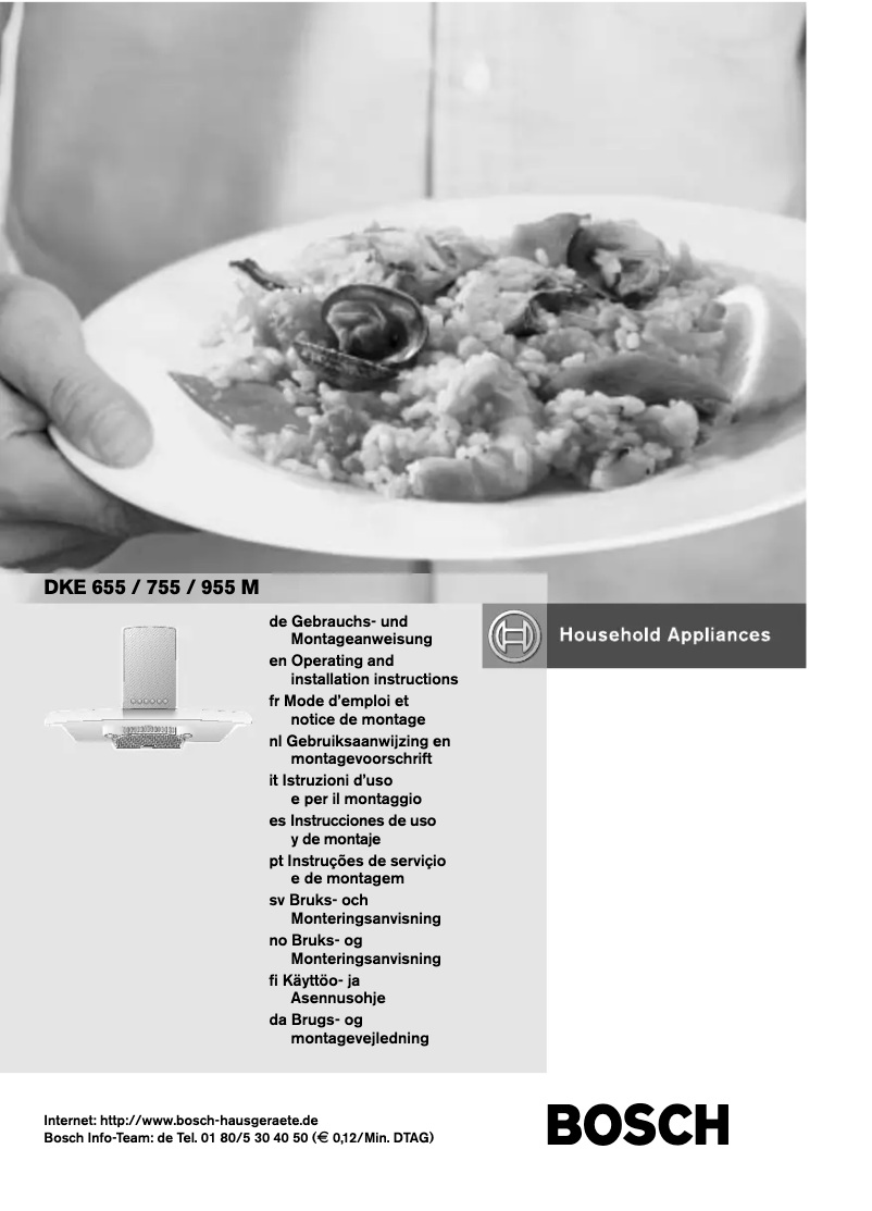 Página 1 del manual Manual de usuario Bosch DKE955E