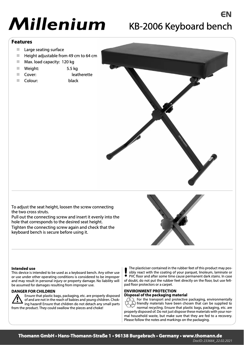 Página 1 del manual Manual de usuario Millenium KB-2006