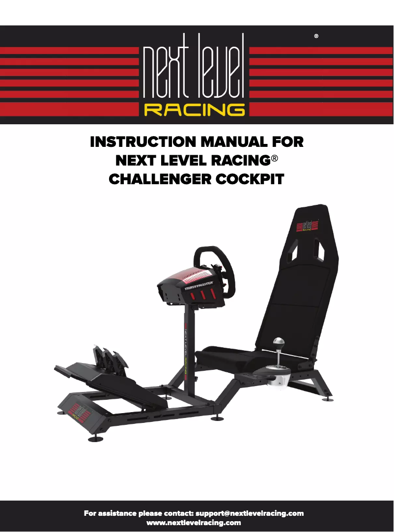 Page 1 de la notice Manuel utilisateur Next Level Racing Challenger Cockpit