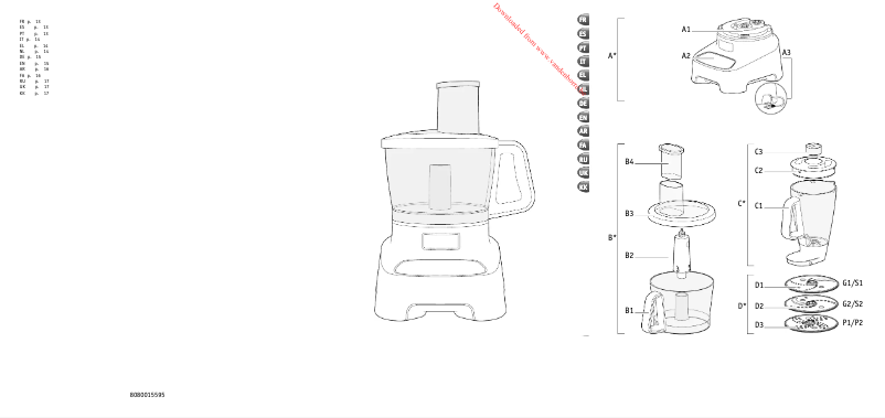 Page 1 de la notice Manuel utilisateur Moulinex Double Force FP822110