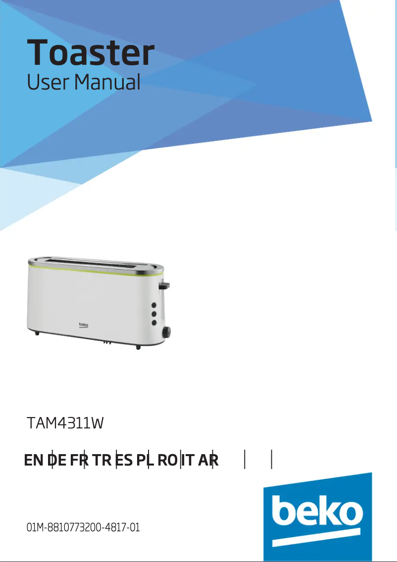 Page n°1 - Manuel utilisateur Beko TAM4311W
