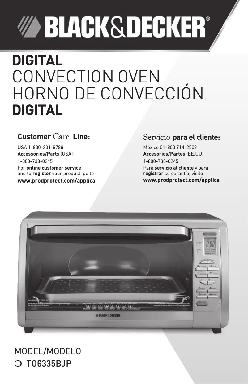 Página 1 del manual Manual de usuario Black & Decker TO6335BJP