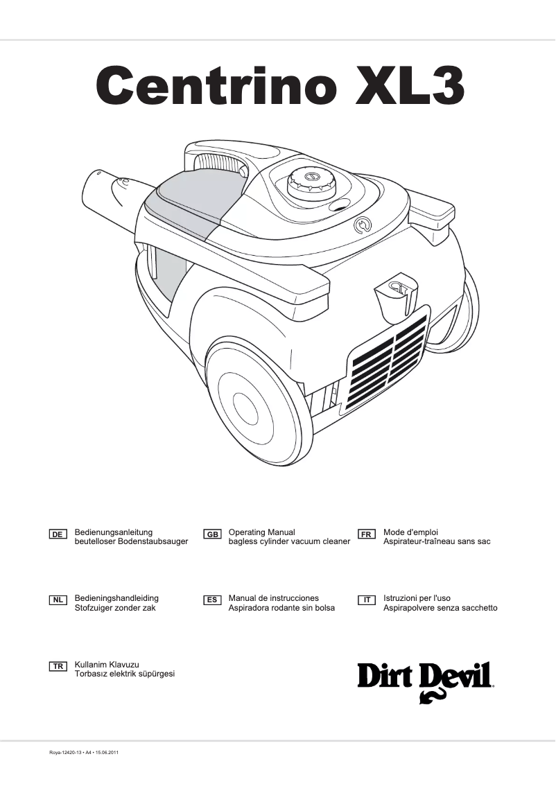 Page n°1 - Manuel utilisateur Dirt Devil Lifty Plus