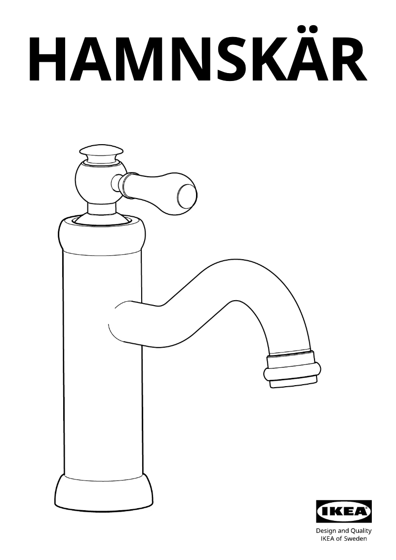 Page 1 de la notice Manuel utilisateur Ikea HAMNSKÄR 305.320.59