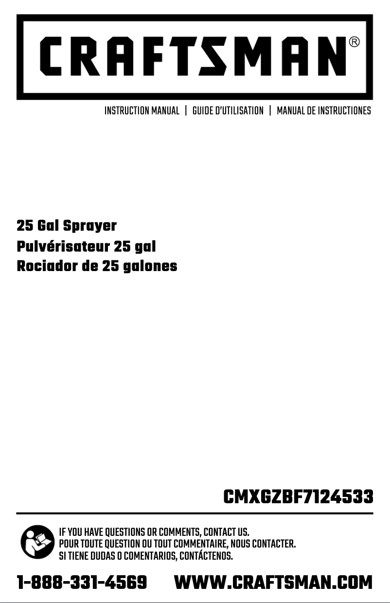 Image de la première page du manuel de l'appareil CMXGZBF7124533