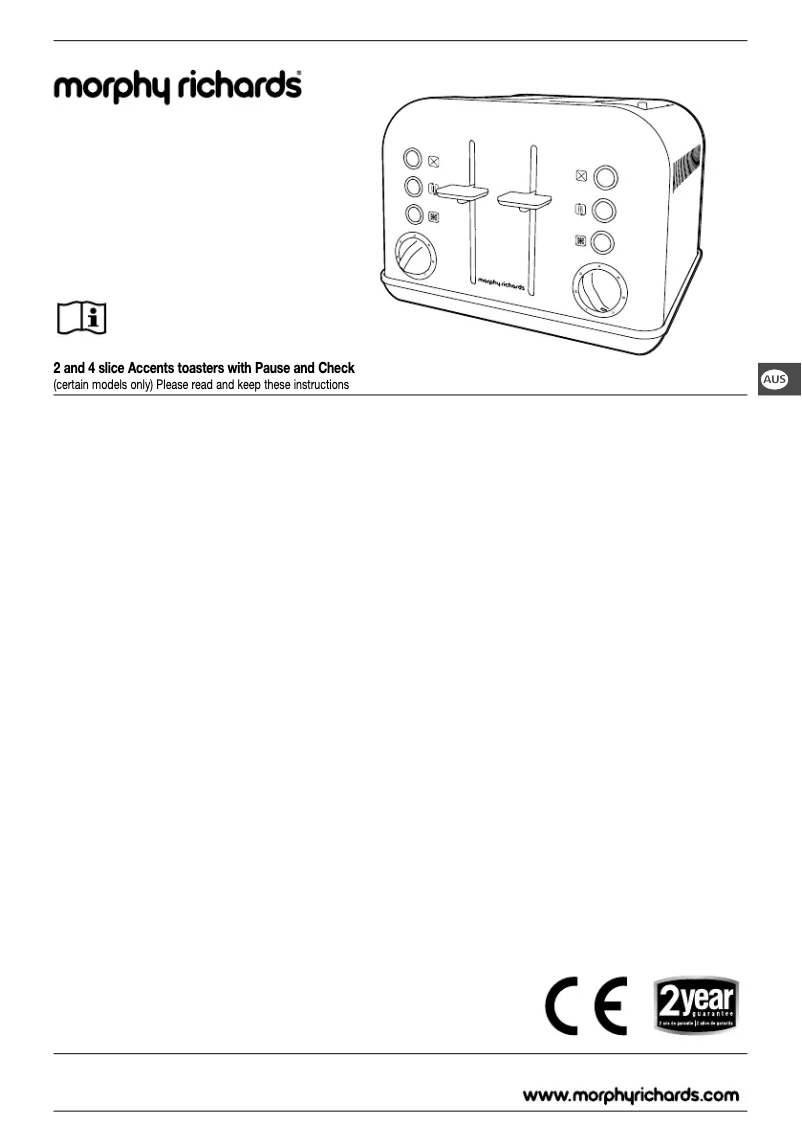 Page 1 de la notice Manuel utilisateur Morphy Richards Accents 242041