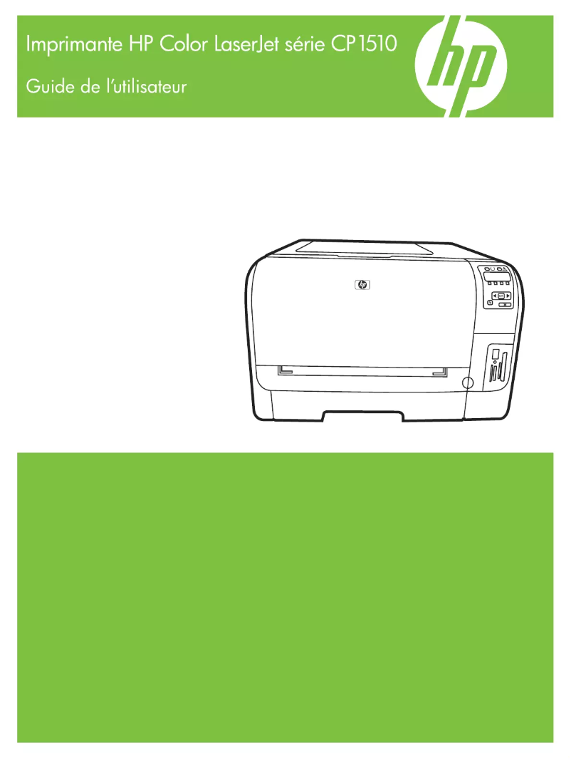 Page n°1 - Manuel utilisateur HP Color LaserJet CP1510