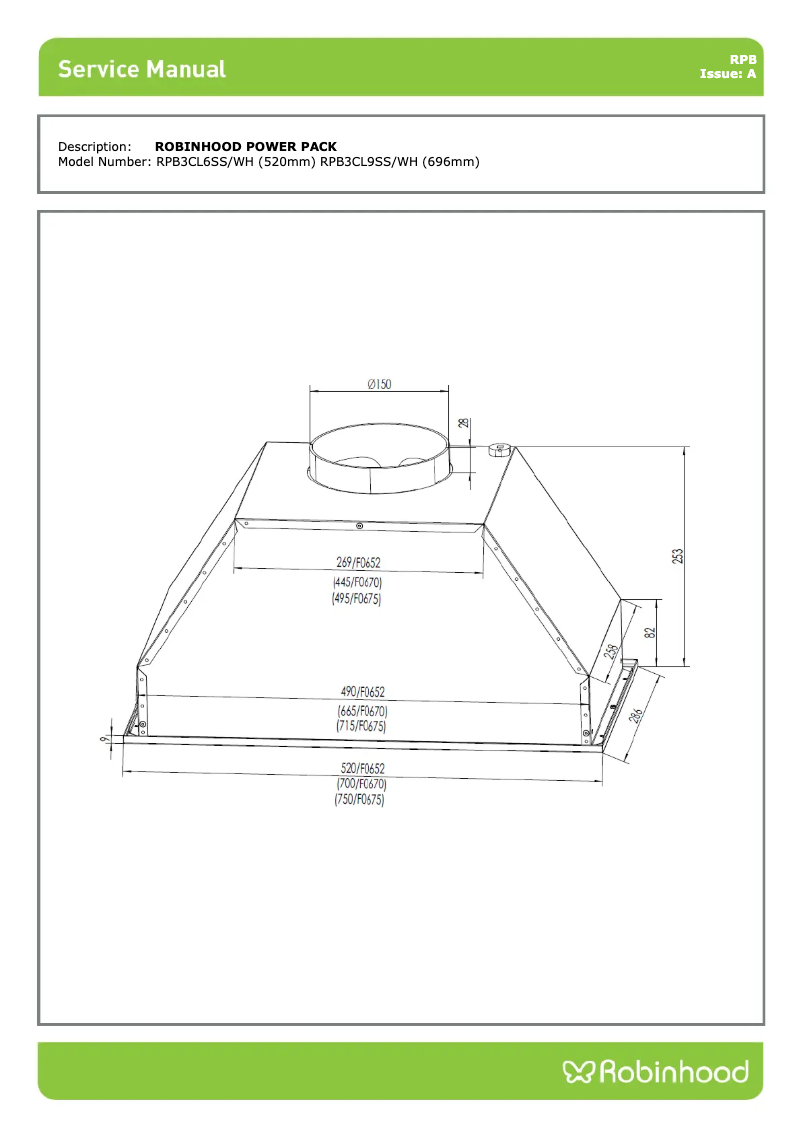 Page n°1 - Manuel utilisateur Robinhood RPB3CL9SS/WH