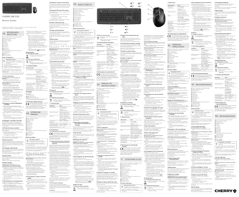 Image de la première page du manuel de l'appareil DW 5100