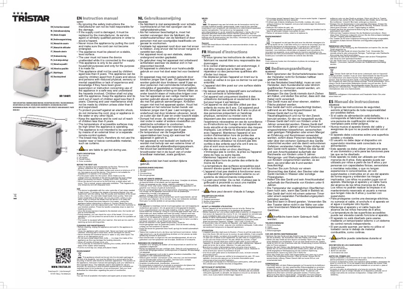 Page 1 de la notice Manuel utilisateur TriStar BR-1040FI