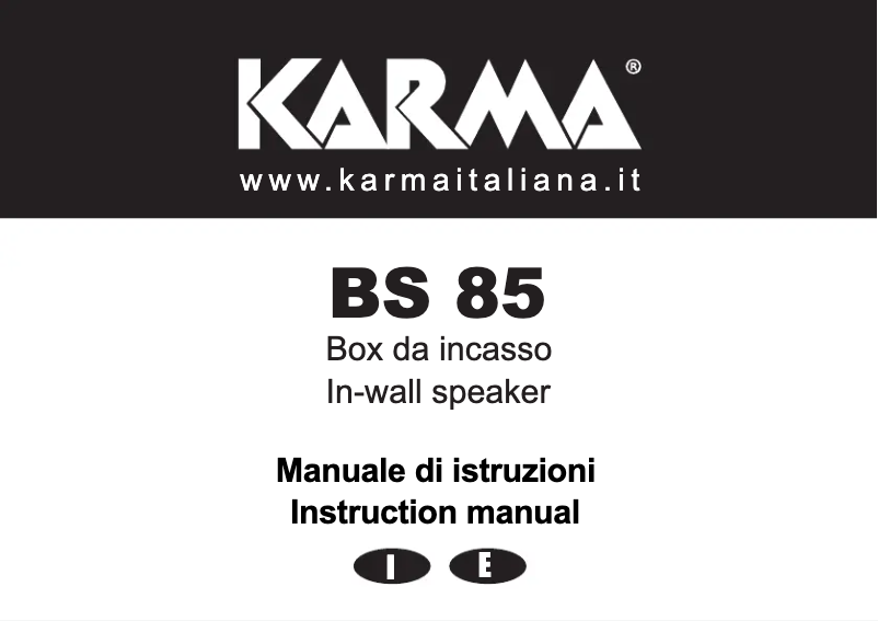 Page n°1 - Manuel utilisateur Glemm BS 85