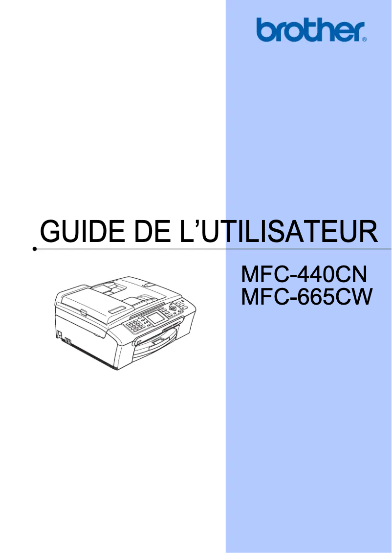 Page n°1 - Manuel utilisateur Brother MFC-440CN