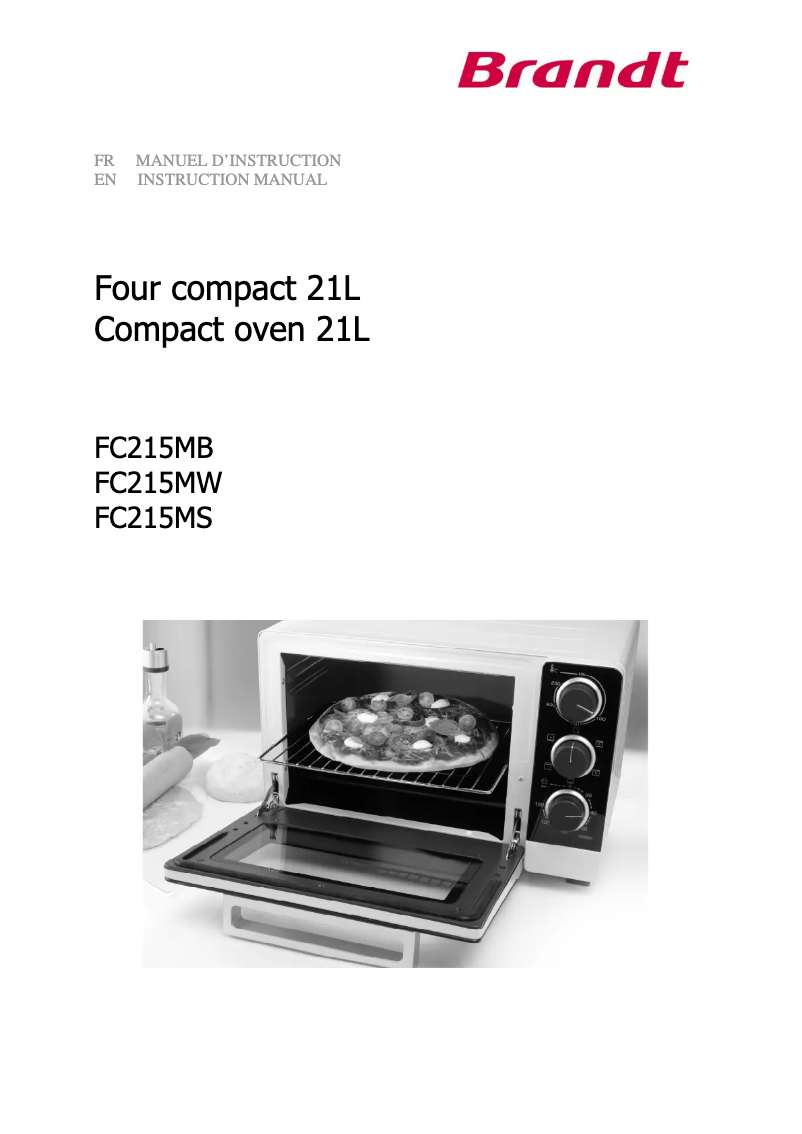 Image de la première page du manuel de l'appareil FC215MB