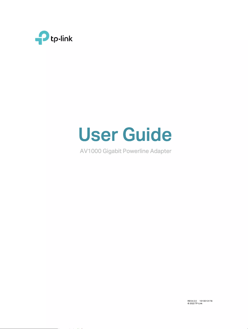 Image de la première page du manuel de l'appareil TL-PA717