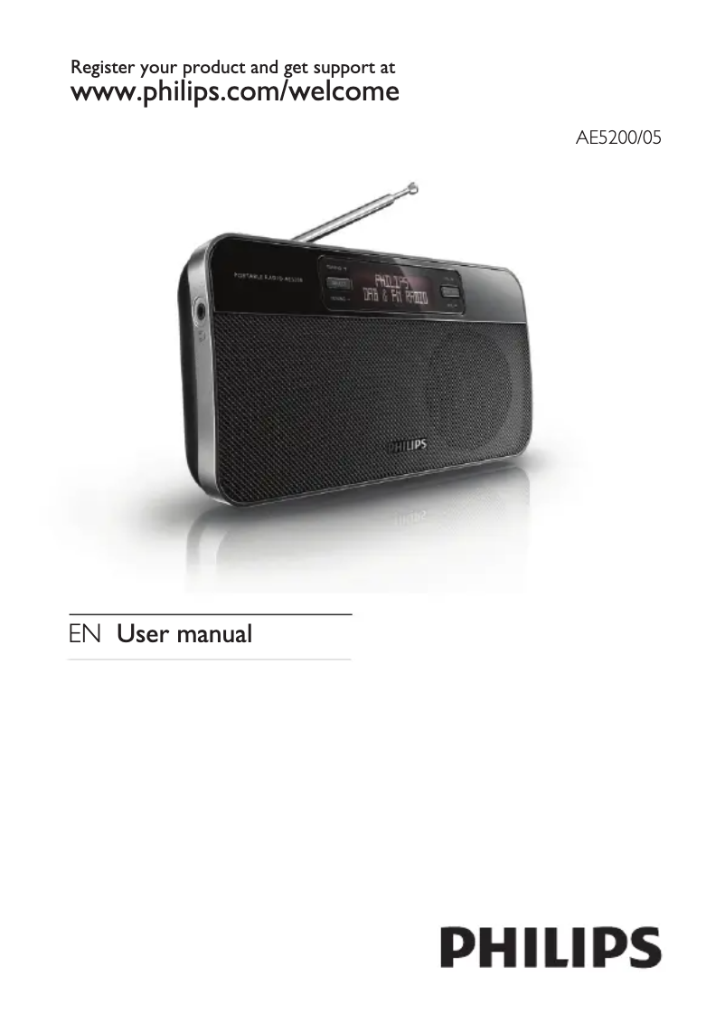 Page 1 de la notice Manuel utilisateur Philips AE5200