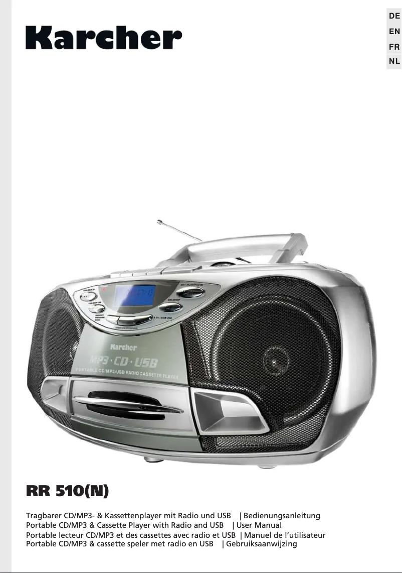 Page 1 de la notice Manuel utilisateur Kärcher RR 5025