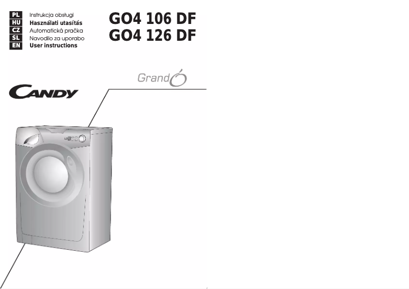 Image de la première page du manuel de l'appareil GO4 126DF/1-16S