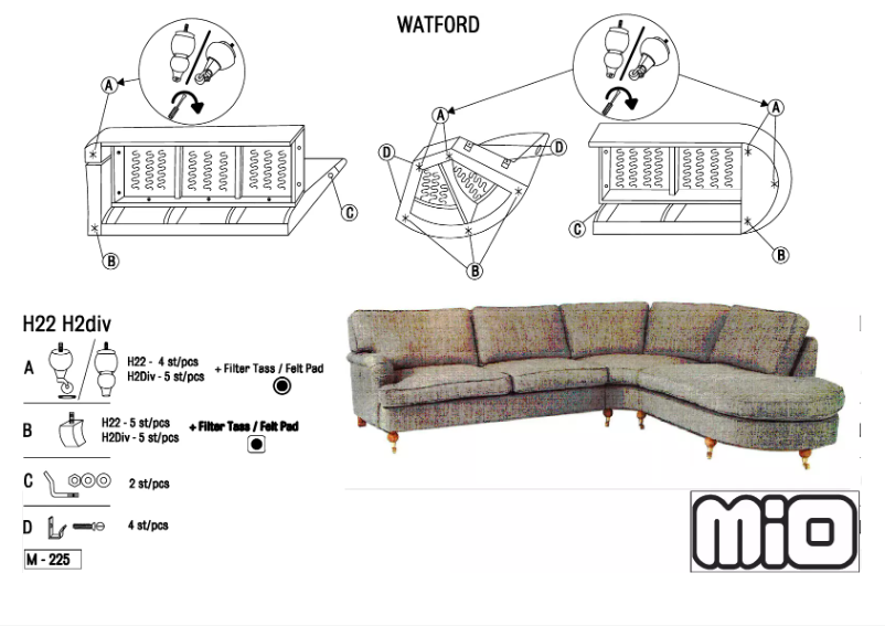 Page 1 de la notice Manuel utilisateur Mio Watford