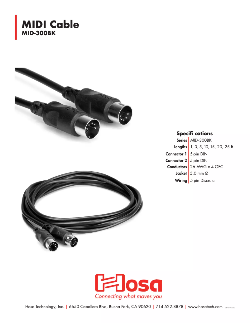 Image de la première page du manuel de l'appareil MID-300BK