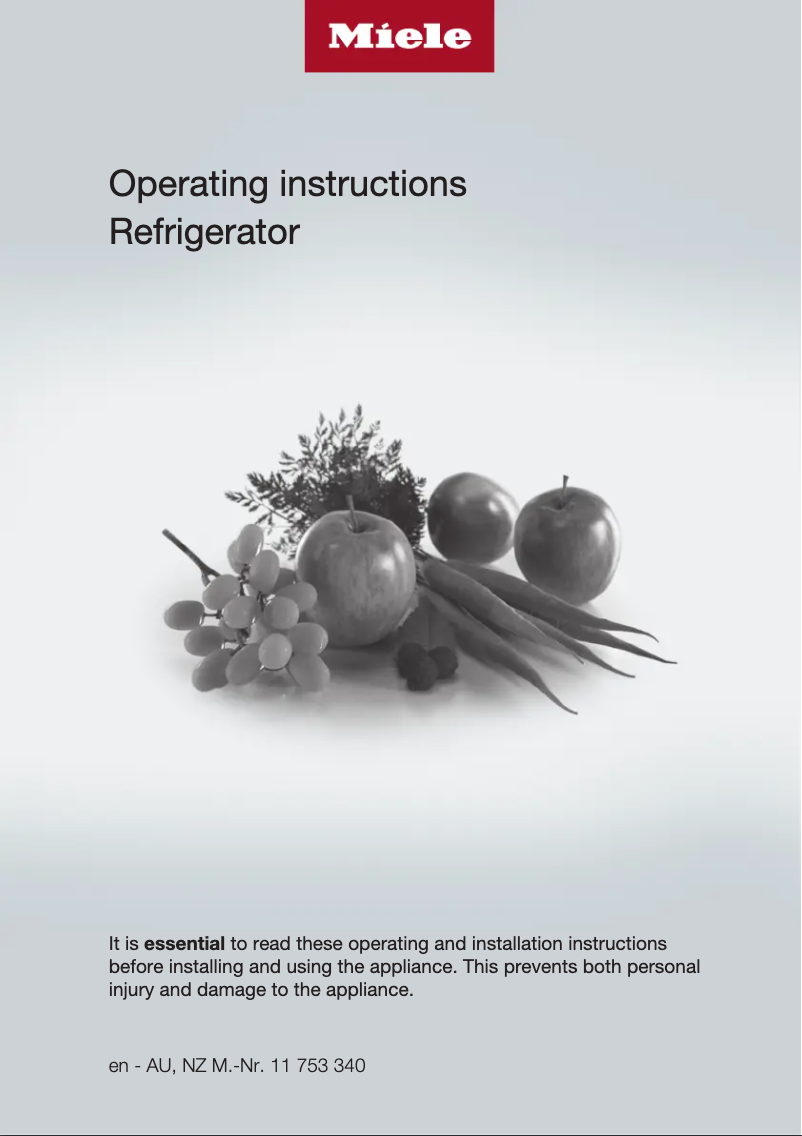 Page 1 de la notice Manuel utilisateur Miele KS 7793 D