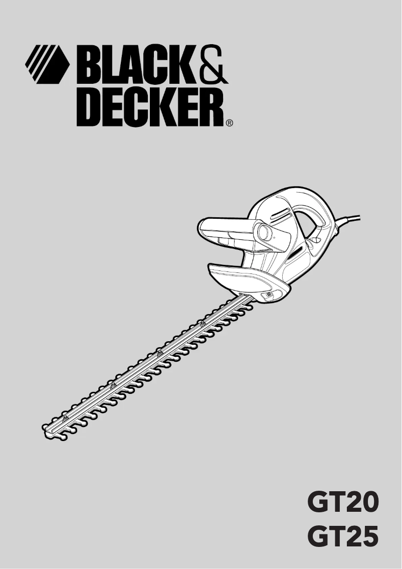 Page n°1 - Manuel utilisateur Black & Decker GT20
