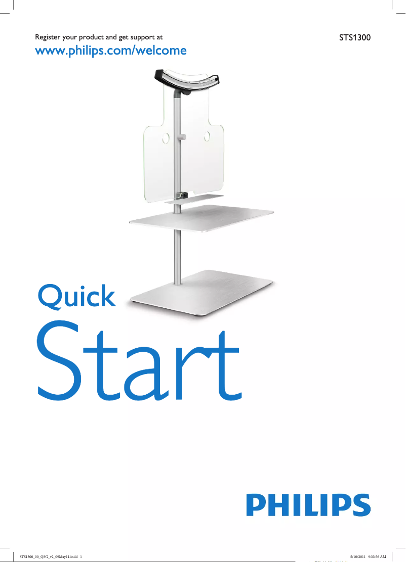 Page n°1 - Guide de démarrage rapide Philips STS1300