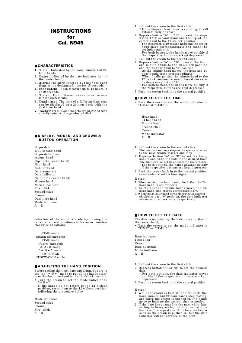 Página 1 del manual Manual de usuario Lorus N945