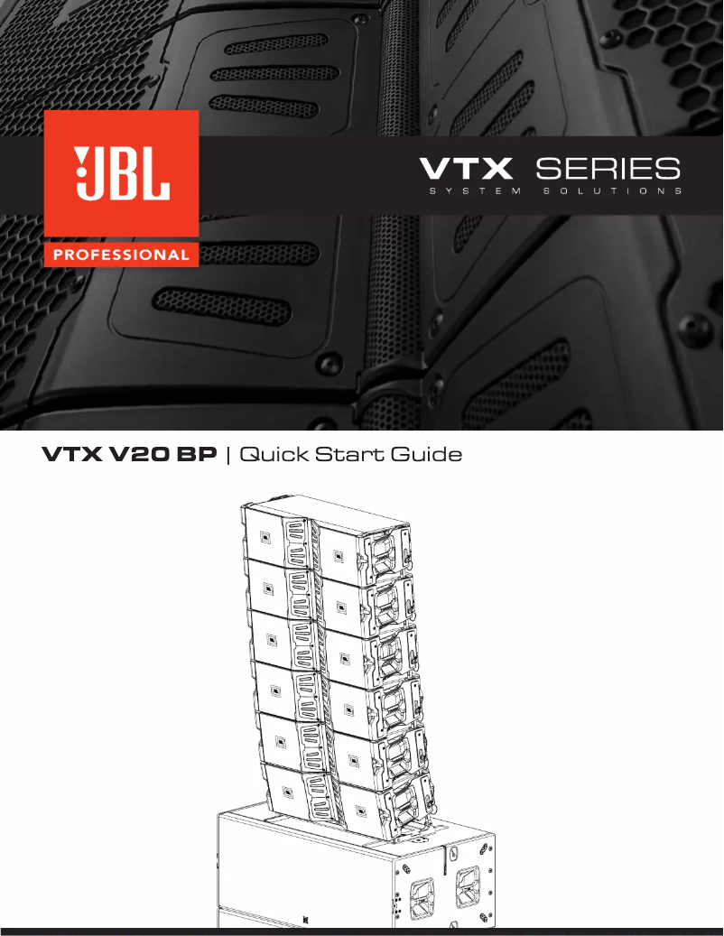 Image de la première page du manuel de l'appareil VTX V20 BP