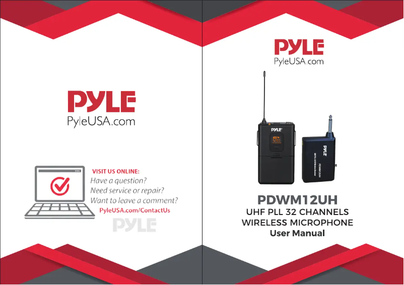 Page 1 de la notice Manuel utilisateur Pyle PDWM12UH