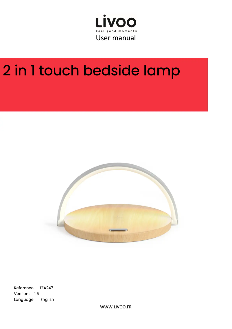 Page n°1 - Manuel utilisateur Livoo TEA247