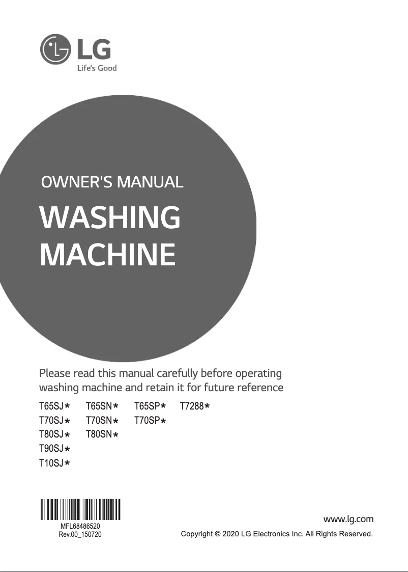 Página 1 del manual Manual de usuario LG T70SJMB1Z