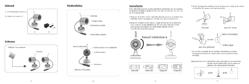 Page 1 de la notice Manuel utilisateur Trebs Comfortcam CC-110