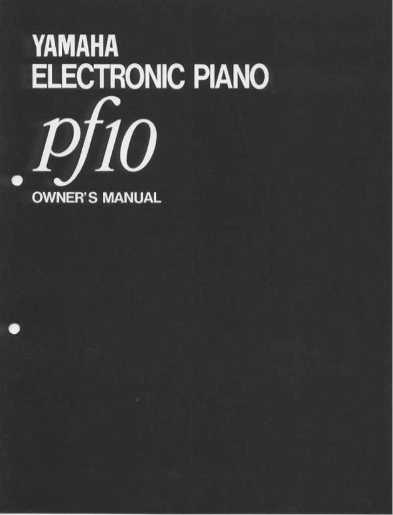 Page 1 de la notice Manuel utilisateur Yamaha PF10
