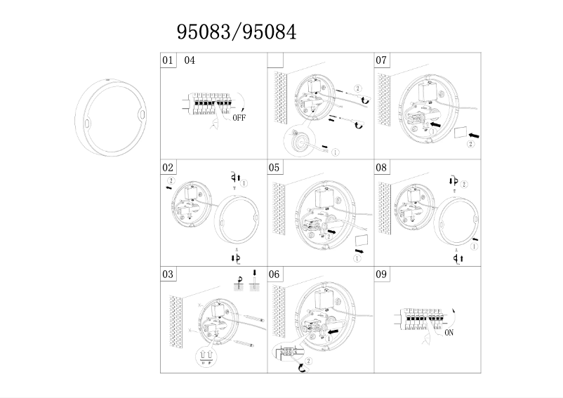 Page n°1 - Manuel utilisateur Eglo Alfena-R
