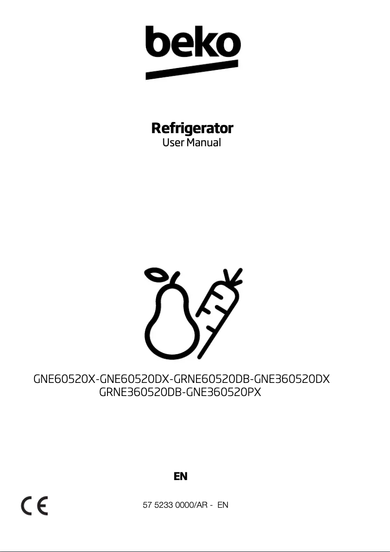 Image de la première page du manuel de l'appareil GNE360520