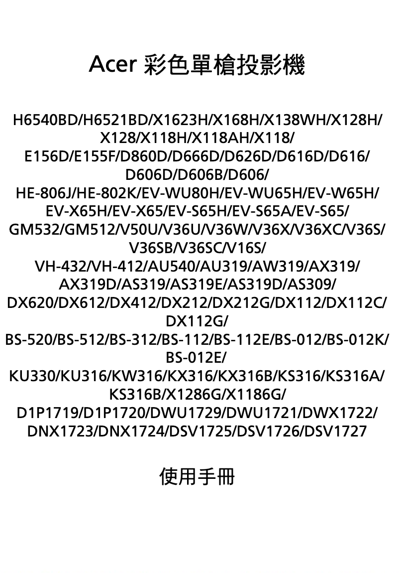 Image de la première page du manuel de l'appareil AX319