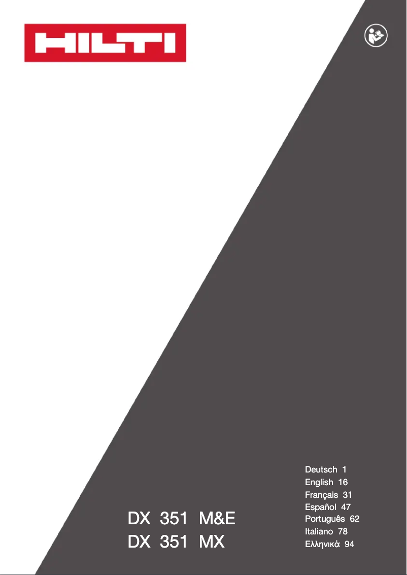 Page n°1 - Manuel utilisateur Hilti X-MW ALH L