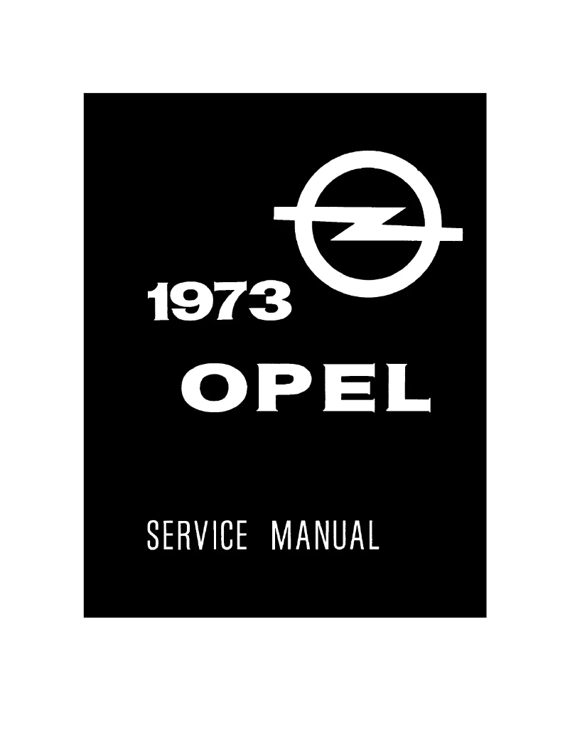 Page 1 de la notice Manuel utilisateur Opel GT (1973)