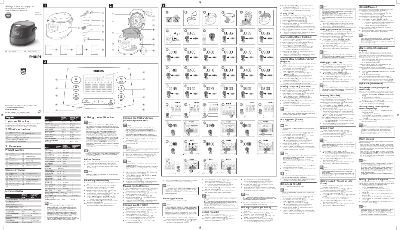 First page image of the manual for Avance Collection HD4749