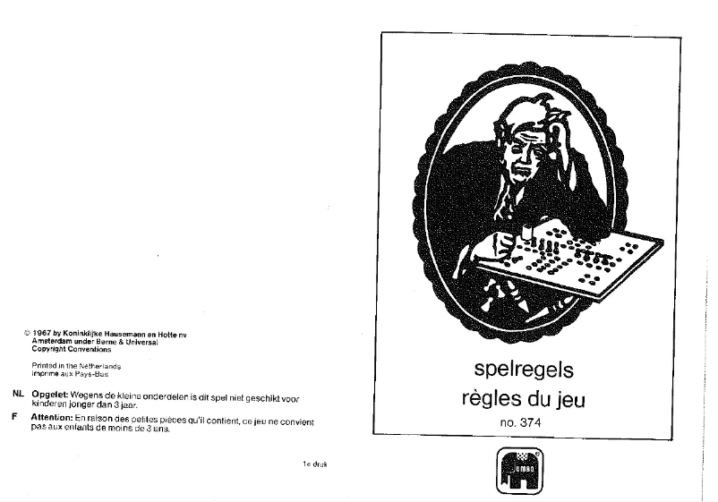 Page n°1 - Manuel utilisateur Jumbo Dice Machine