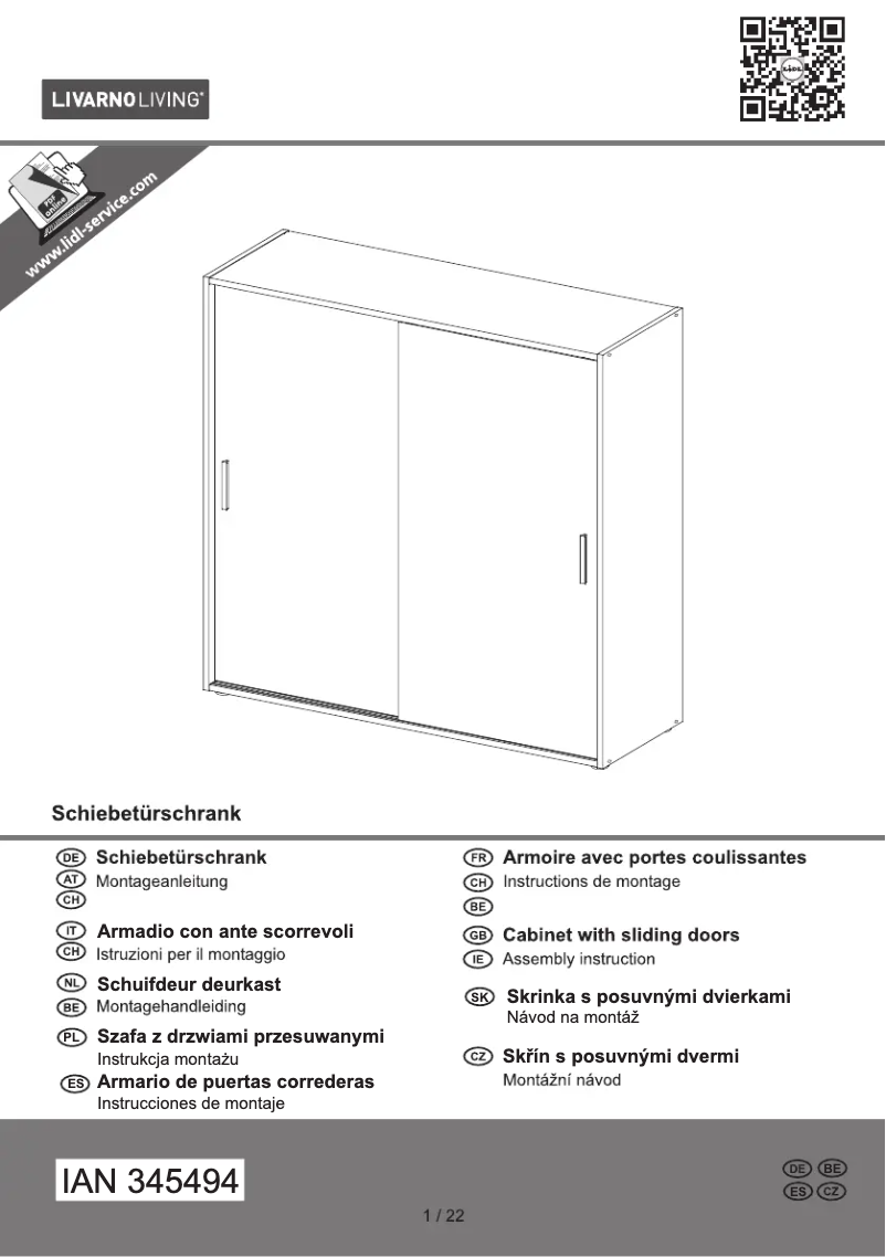 Page 1 de la notice Manuel utilisateur Livarno Lux IAN 345494