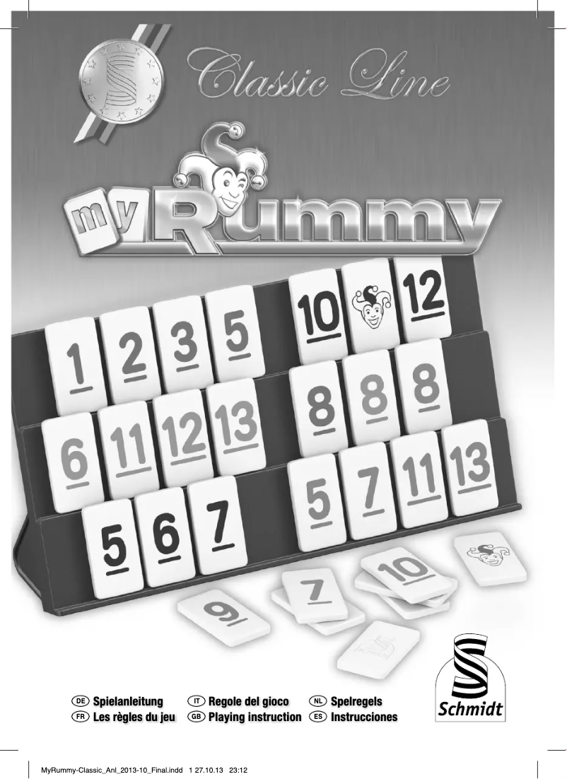 Page n°1 - Manuel utilisateur Schmidt MyRummy Classic