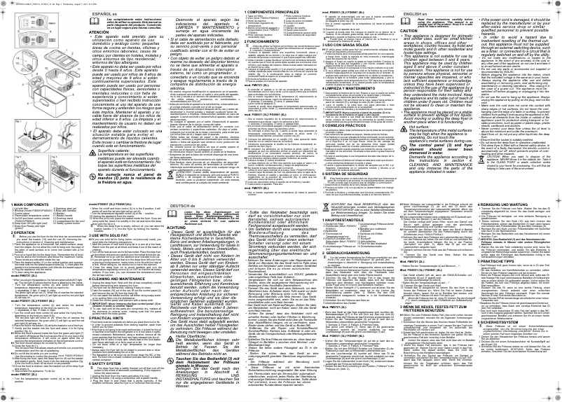 Page 1 de la notice Manuel utilisateur Solac Ideal Professional FM6721