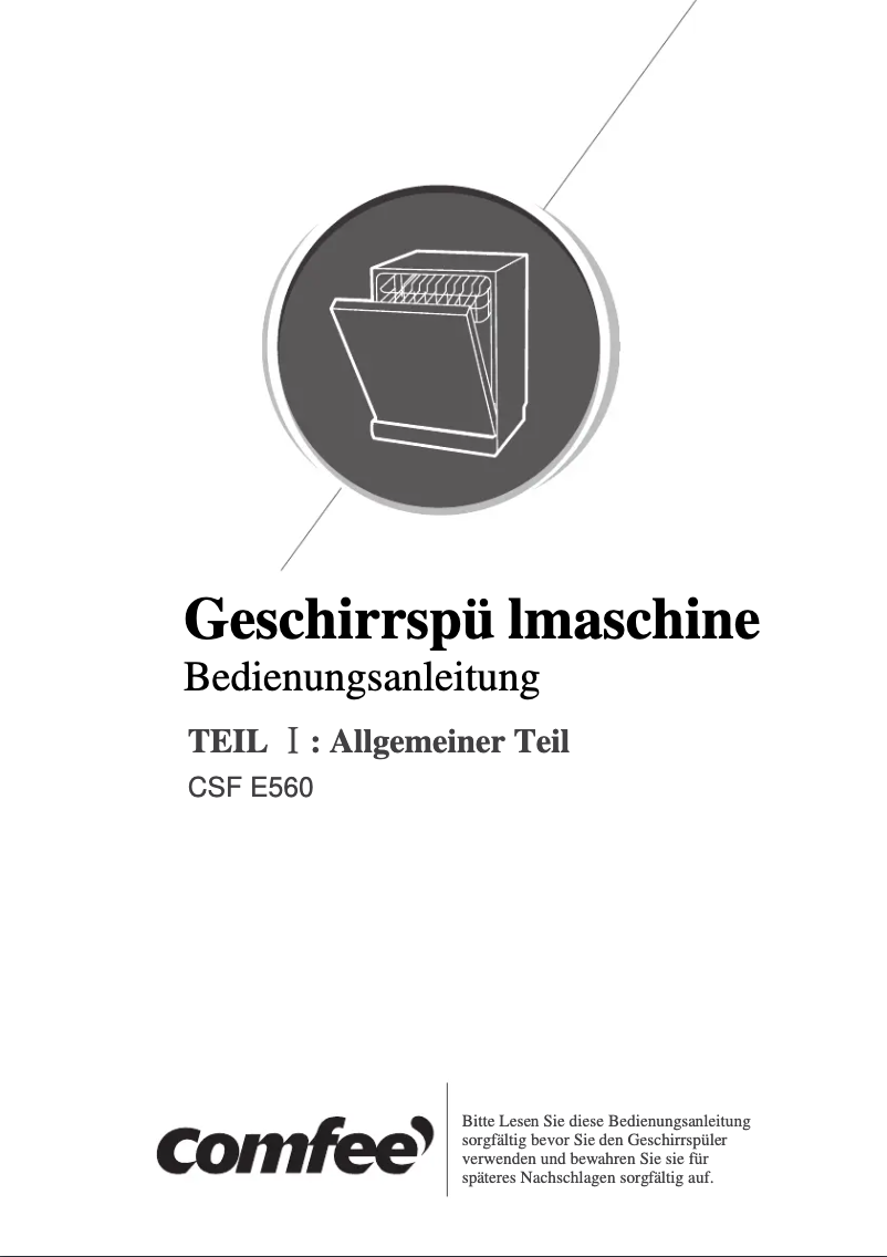 Página 1 del manual Manual de usuario Comfee CSF E560