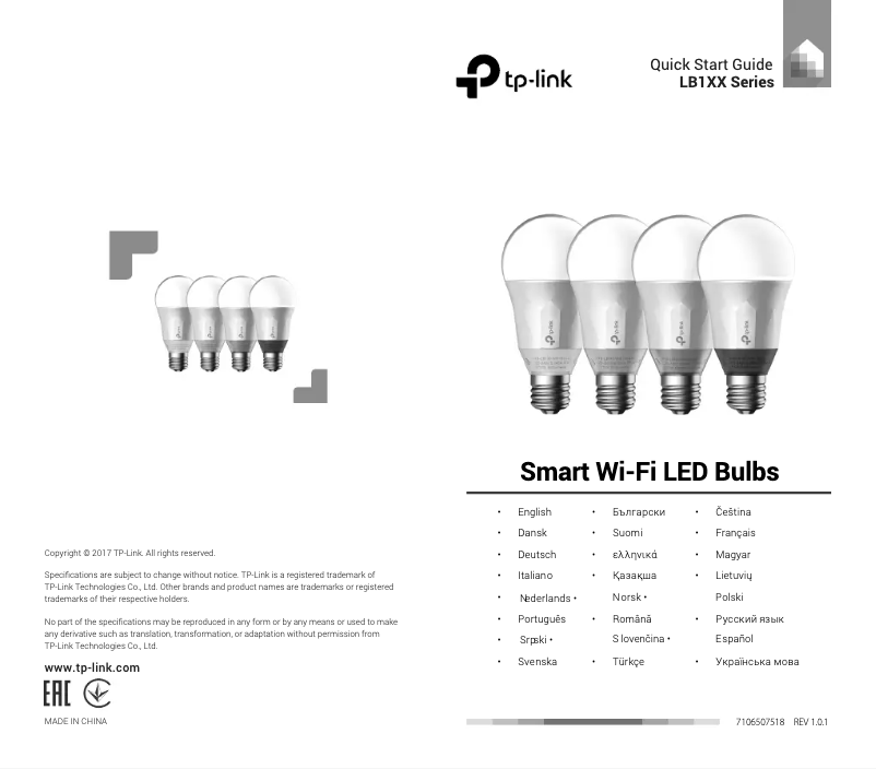 Page n°1 - Manuel utilisateur TP-Link LB120