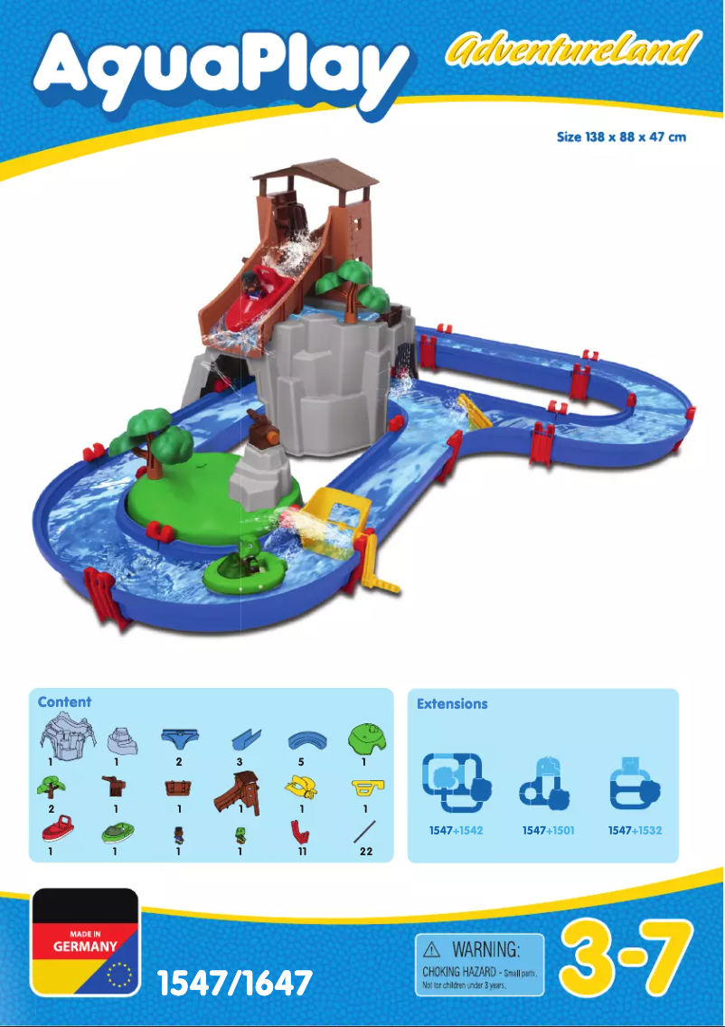 Page n°1 - Manuel utilisateur AquaPlay AdventureLand 1547