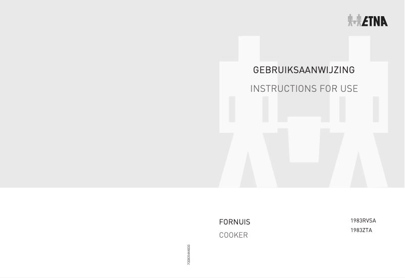 Page 1 de la notice Manuel utilisateur Etna 1983