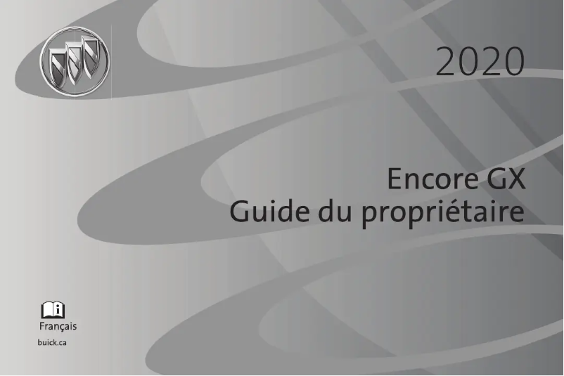 Page 1 de la notice Manuel utilisateur Buick Encore GX (2020)