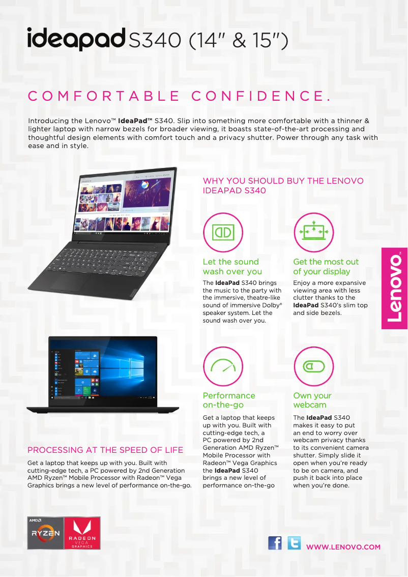 Page n°1 - Brochure Lenovo IdeaPad S340
