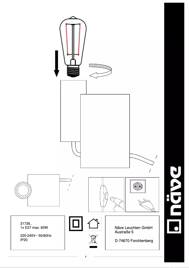 Página 1 del manual Manual de usuario Näve Gemma